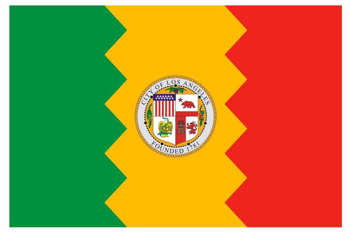 City of Los Angeles California Flag Sticker Decal F696