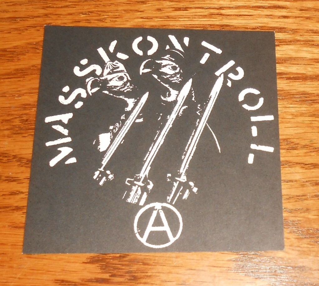Mass Kontroll Sticker Original Promo 3.25×3.25 Death Metal RARE