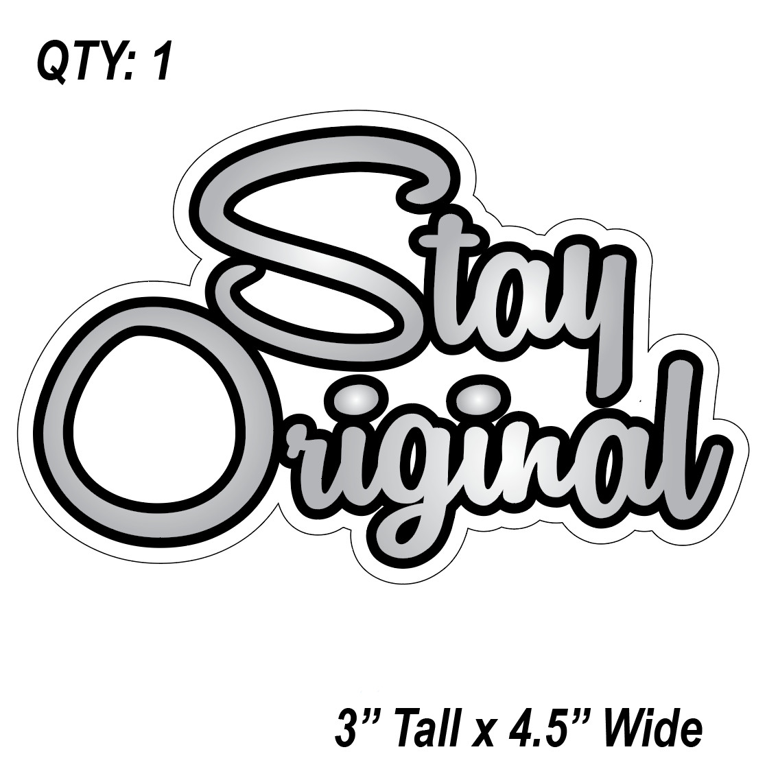 (1) Stay Original car Sticker Auto Race Drift JDM Decal Boost Tuner Euro Funny