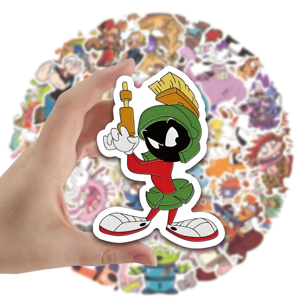 100Pcs 80s 90s Cartoons 8090 Cartoon Sticker for Adults Teens Girl Water Bottles