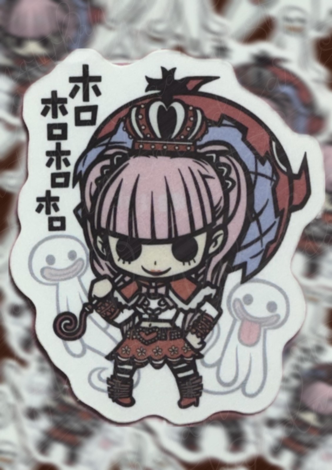One Piece Perona Negatives Weatherproof Stickers