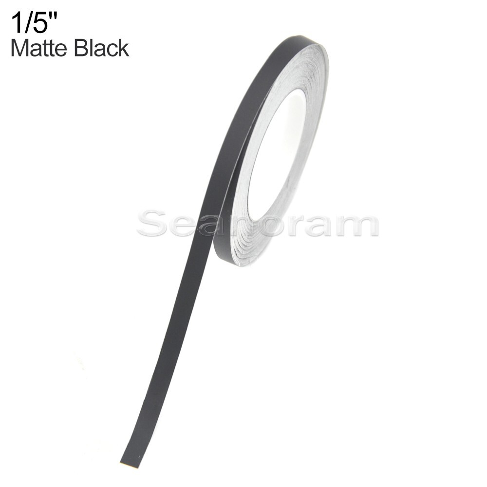 1/5" 5mm Matte Black DIY Home Shop Pinstriping Pin Stripe Decal Vinyl Sticker