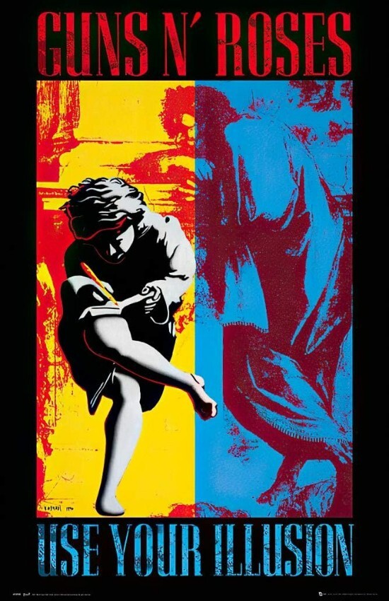 Guns N' Roses Graphic Music Wall Decal Poster Print Removable Adhesive Backing