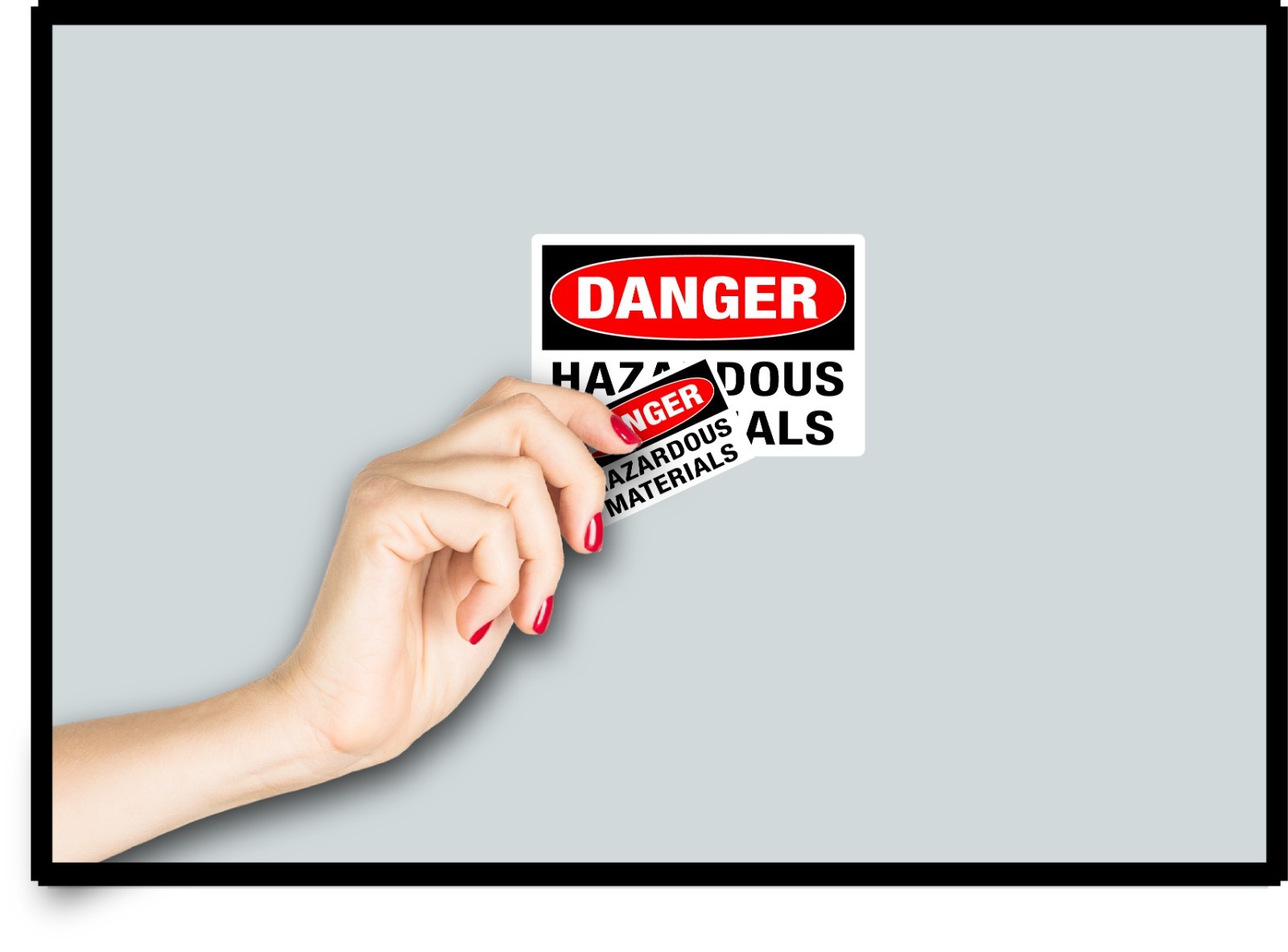 Danger Hazardous Material Sticker Decal Hazmat Safety Work Factory Shop Warning