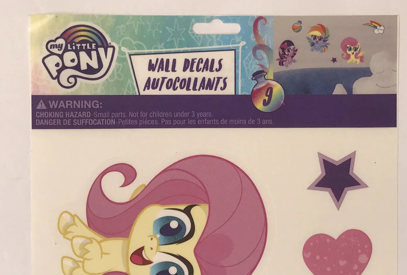 New My Little Pony 9 Wall Decals Kids Room Stickers Won’t Damage Walls