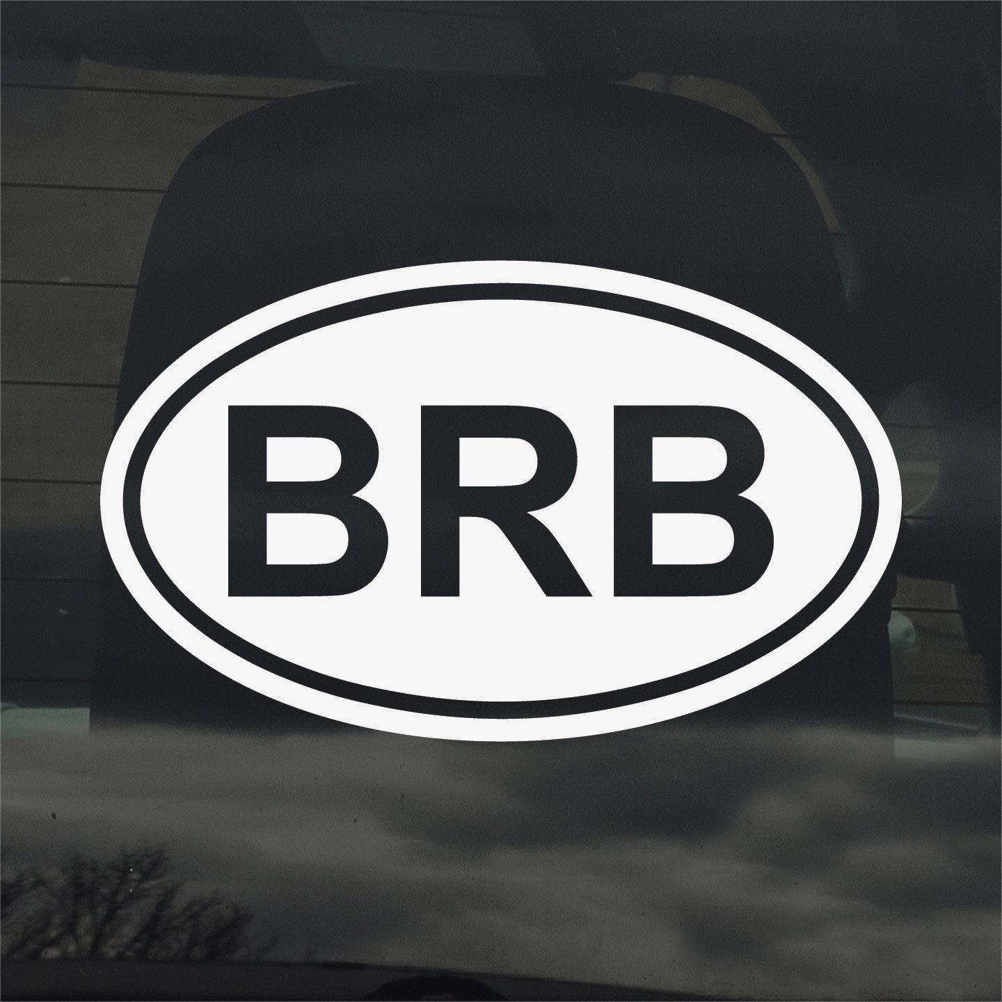 Barbados BRB Oval Country Code Vinyl Decal Sticker for Car Window Laptop & Gifts
