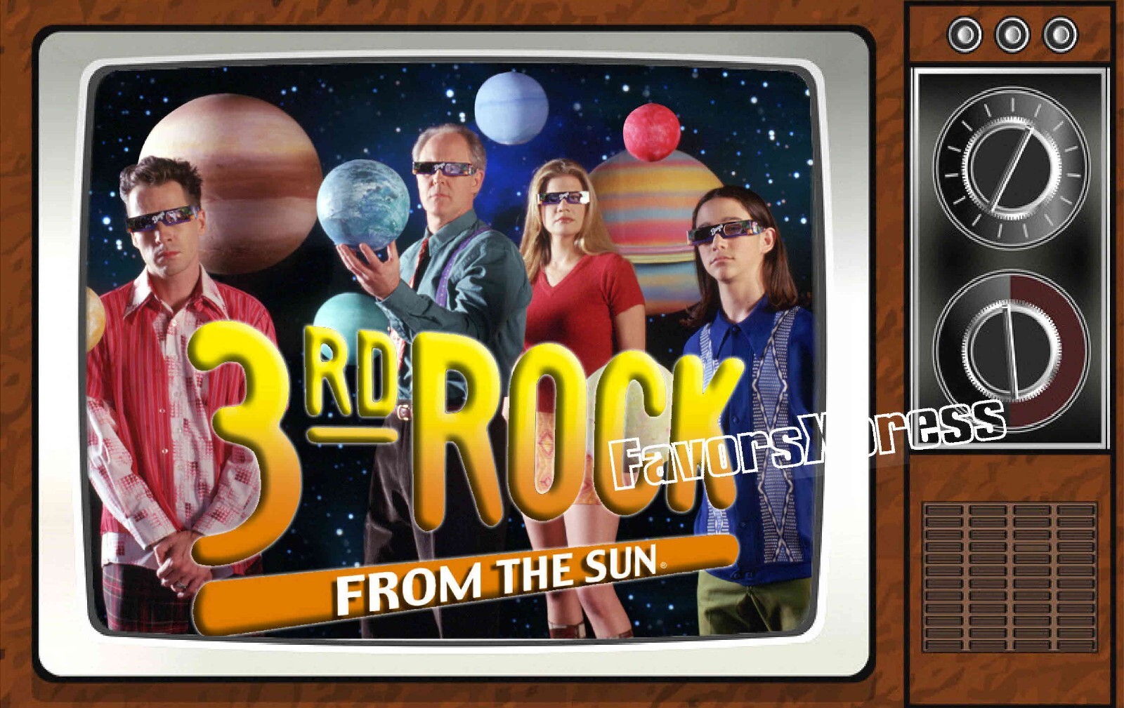 Third Rock from the Sun Classic TV Show PHOTO MAGNET 4 X 2.5 INCHES