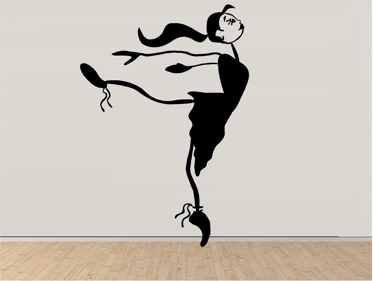 Dancer Vinyl Decal Home Décor 13" x 9"