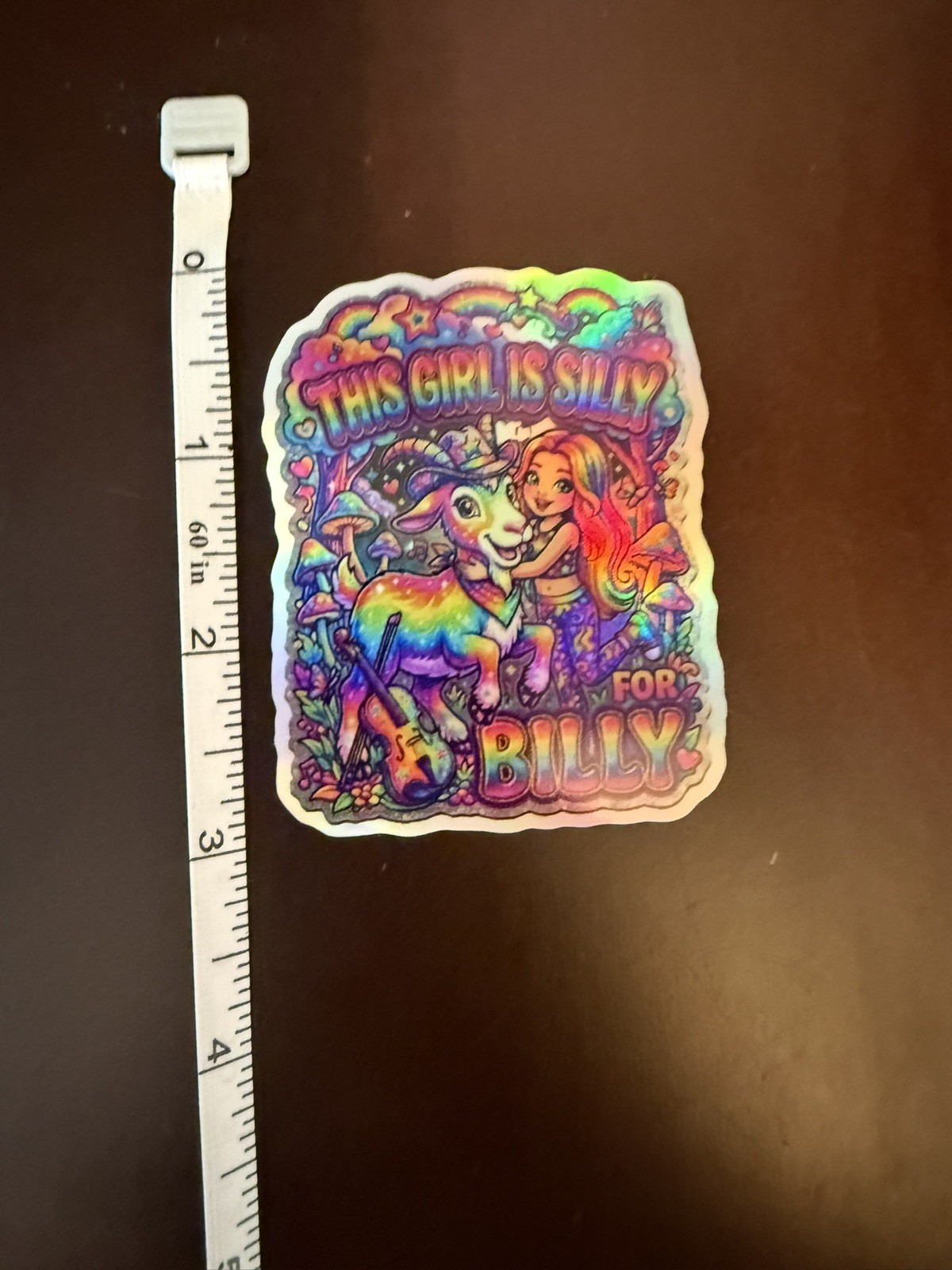 This Girl is Silly for Billy Strings BMFS Fan Art Vinyl Sticker Holographic