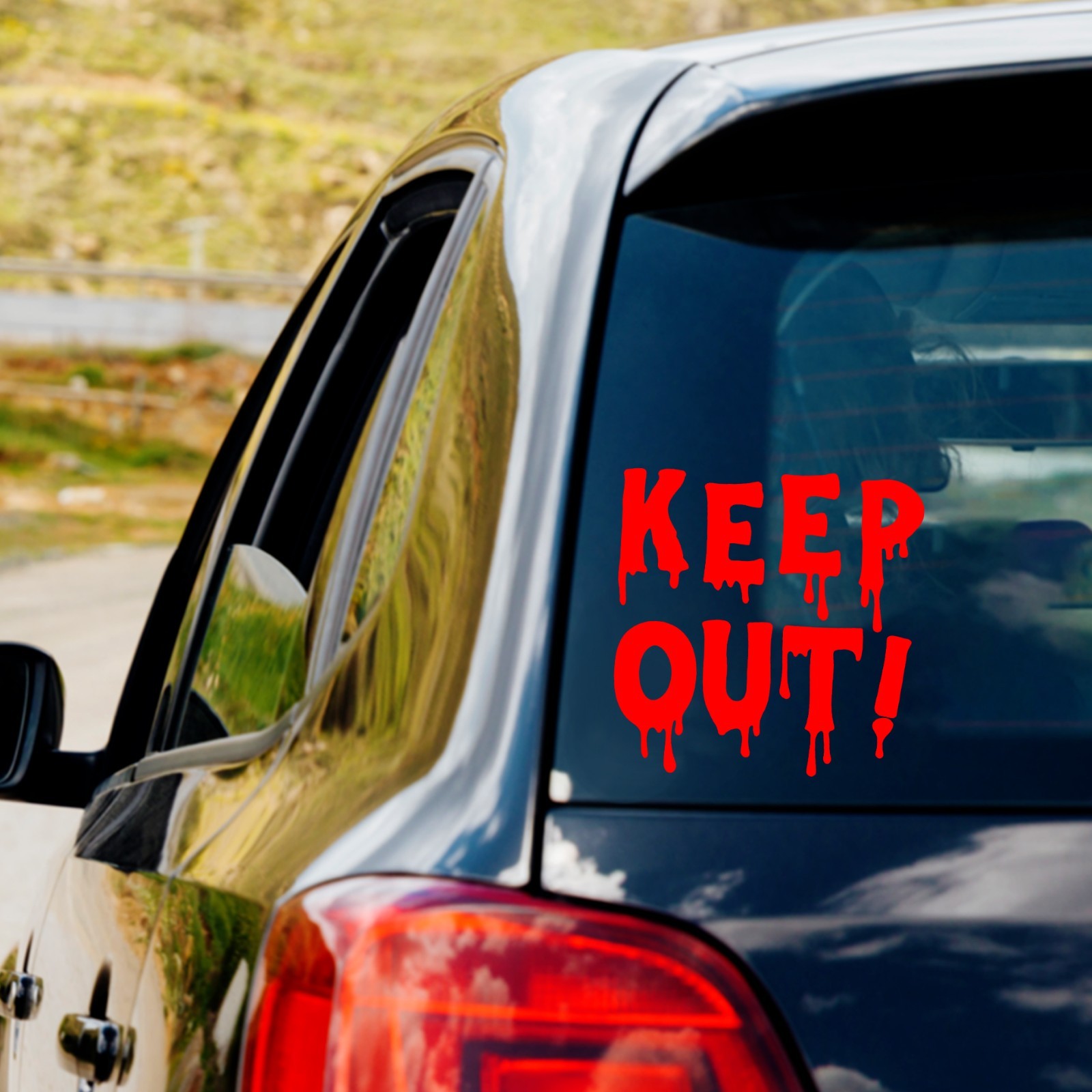 Blood Drip Keep Out Vinyl Decal Sticker Car Truck Window Halloween Horror Scary