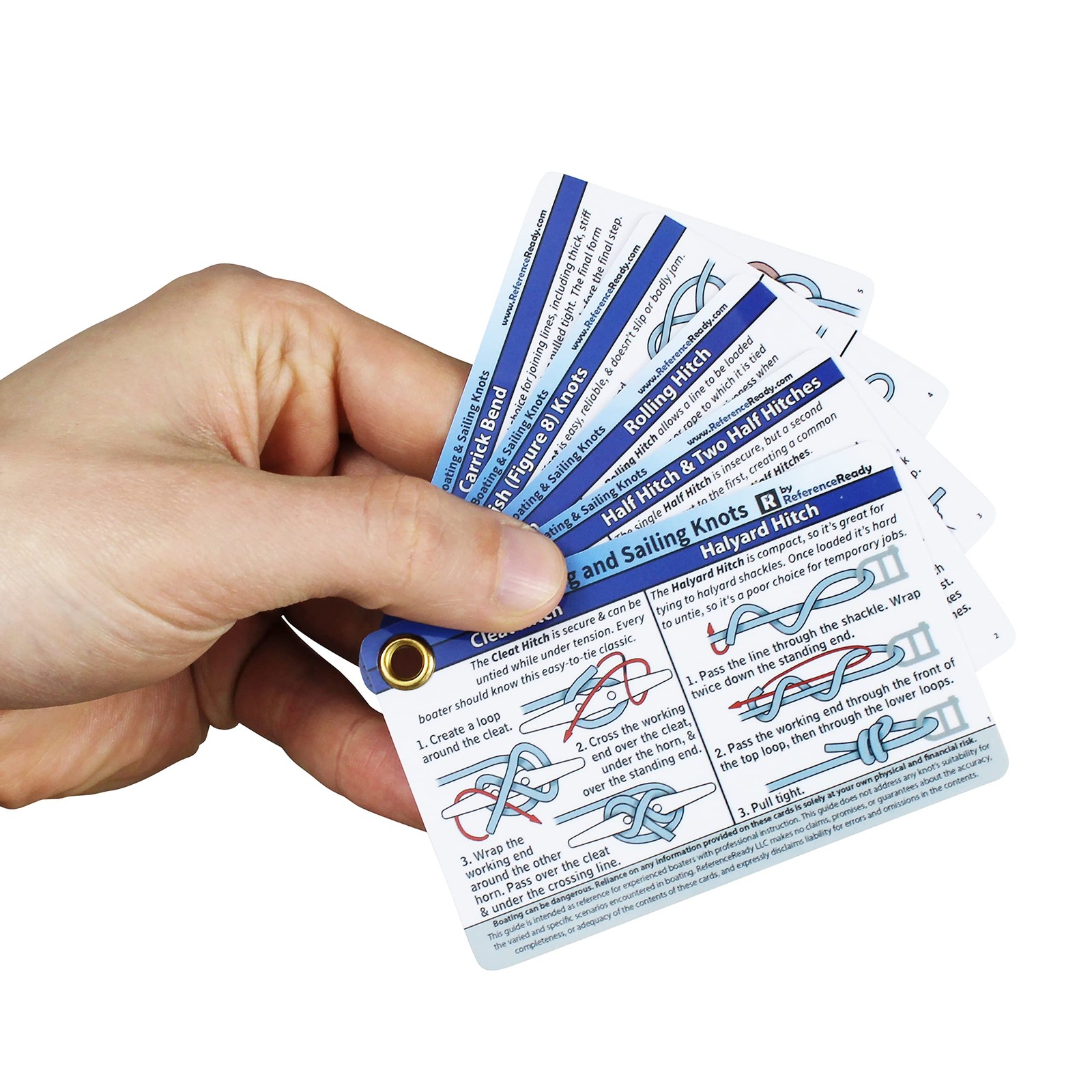 Boating and Sailing Knot Cards – Waterproof Guide to 20 Nautical Knots