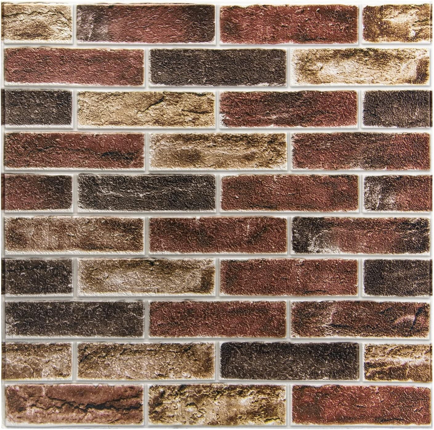 Waterproof Faux Brick Wallpaper – 52.5 Sq.Ft Peel and Stick Panels, Easy Install