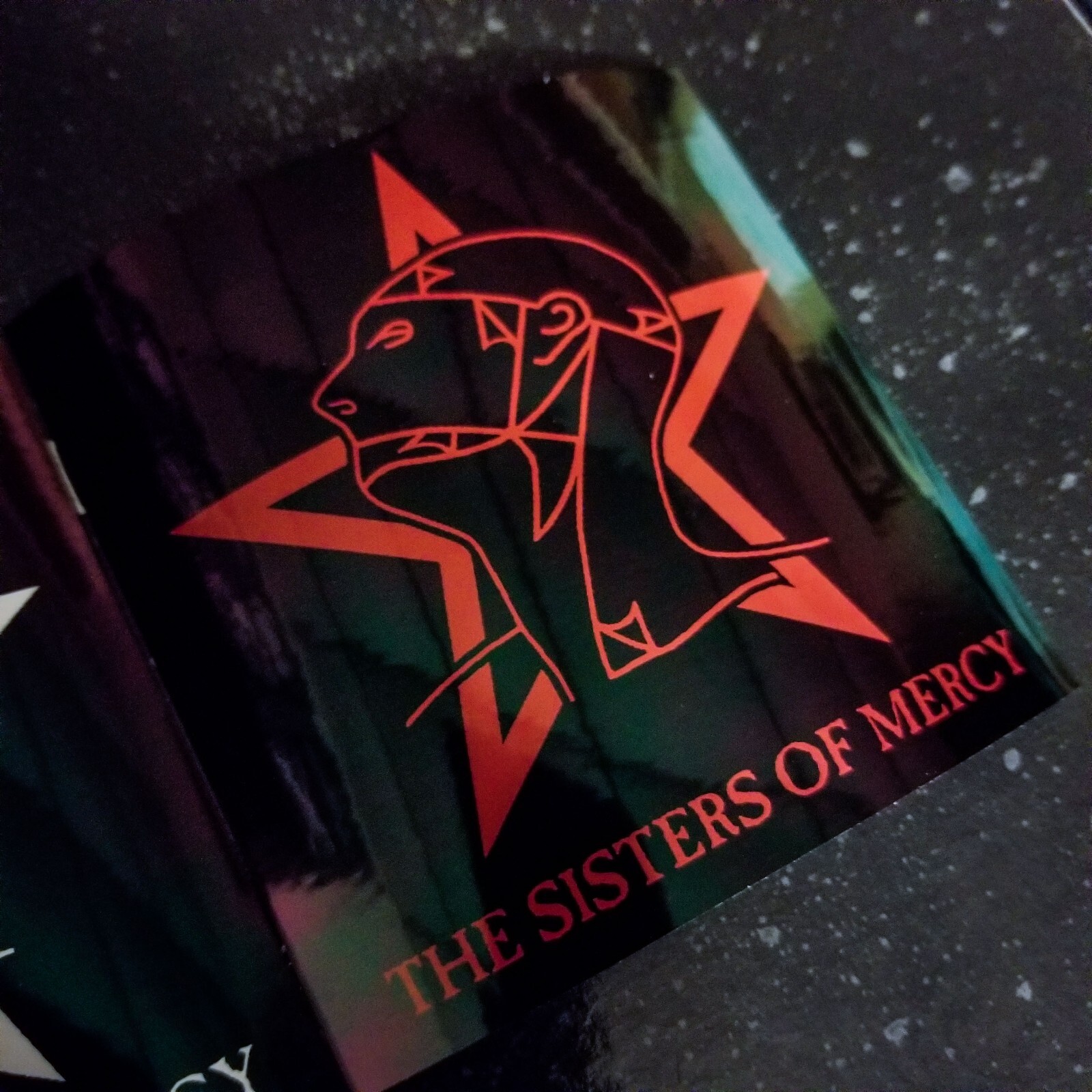 🦇 Sisters of Mercy 4 x 4" Waterproof Vinyl Goth Sticker [💪 HQ Durability!]