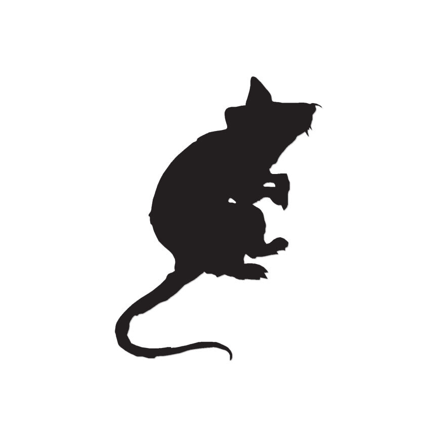 Rat Mouse Rodent – Vinyl Decal Sticker – Multiple Color & Sizes – ebn966