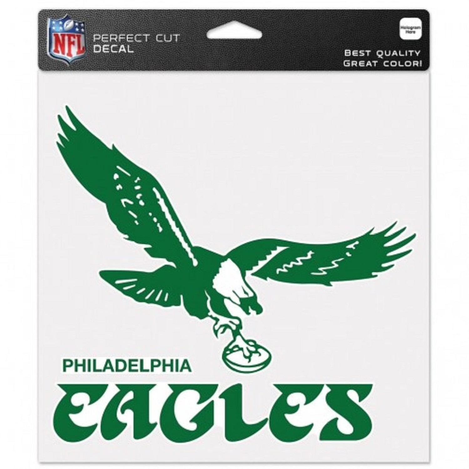 McArthur NFL Philadelphia Eagles Retro Logo 8" x 8" Perfect Cut Decal