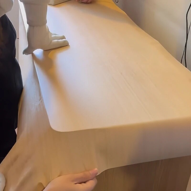 Wood Grain Wall Sticker Decor Furniture Waterproof Film Self Adhesive Wallpaper