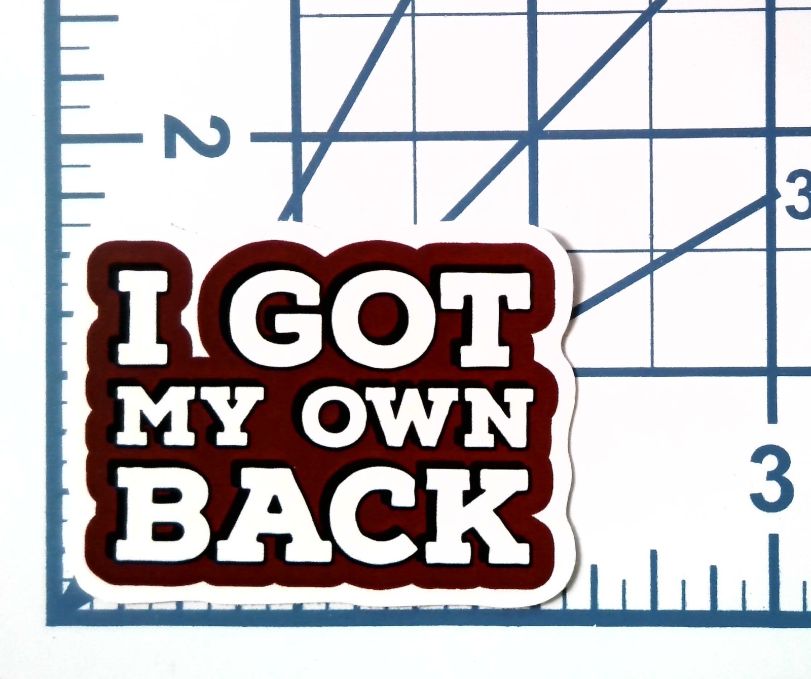 I Got My Own Back Vinyl Sticker Motivational Quote Decal Laptop Bottle Gym Phone