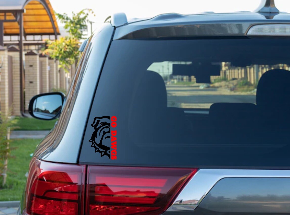 Georgia Bulldogs Go Dawgs Decal