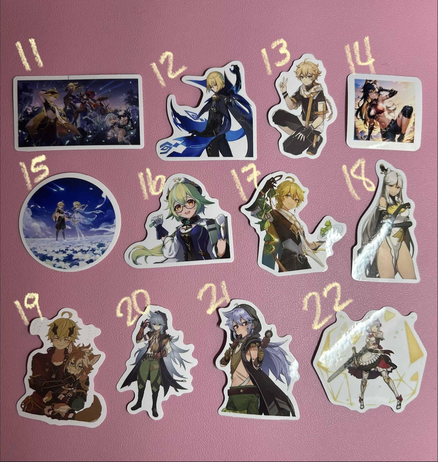 Genshin Impact Anime Stickers – 11
