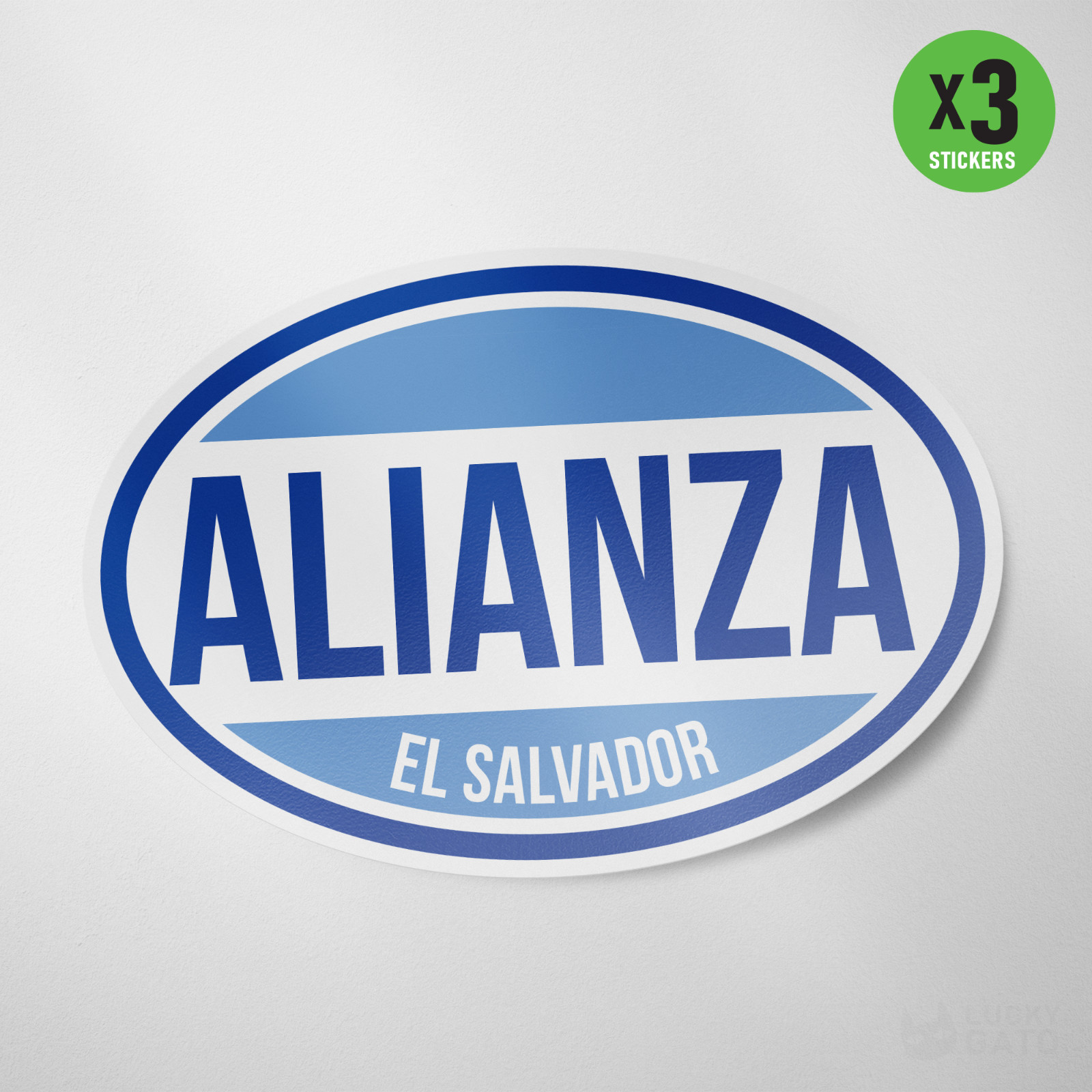 (3 Pack) Alianza FC El Salvador Sticker Calcomania Vinyl Decal Futbol Soccer