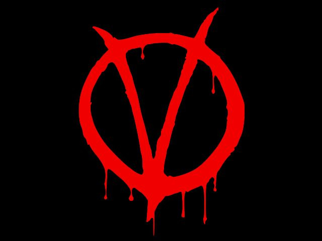 V FOR VENDETTA LOGO Vinyl Decal Car Wall Truck Sticker CHOOSE SIZE COLOR