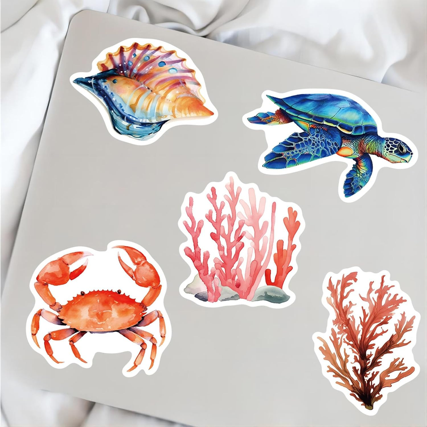 100PCS Ocean Animal Stickers for Kids Adults, Aesthetic Waterproof under the Sea