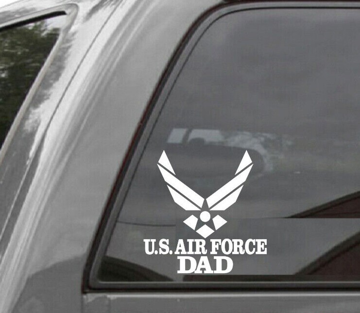 UNITED STATES AIR FORCE DAD Vinyl Window Decal