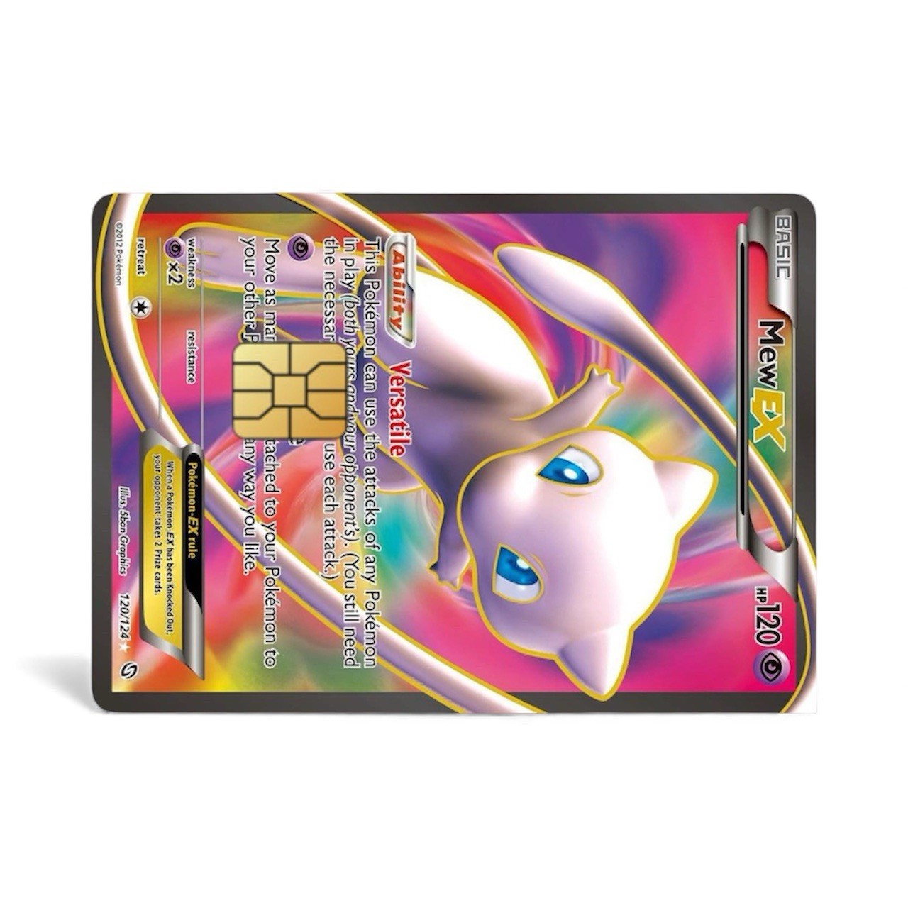 Mew Ex 120/124 Credit Card Sticker