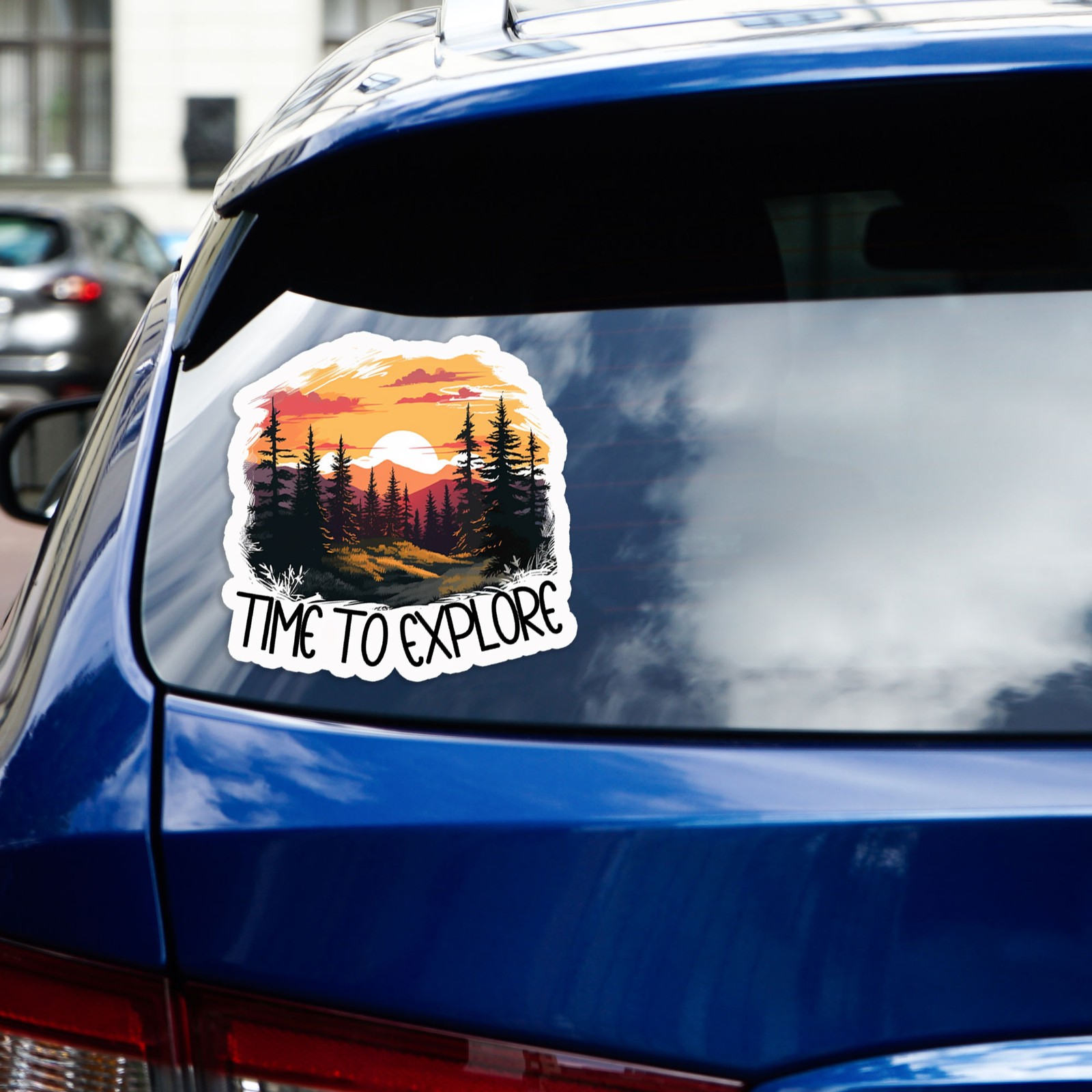 Time to Explore – Vinyl Decal Sticker – Car Window Laptop – #953