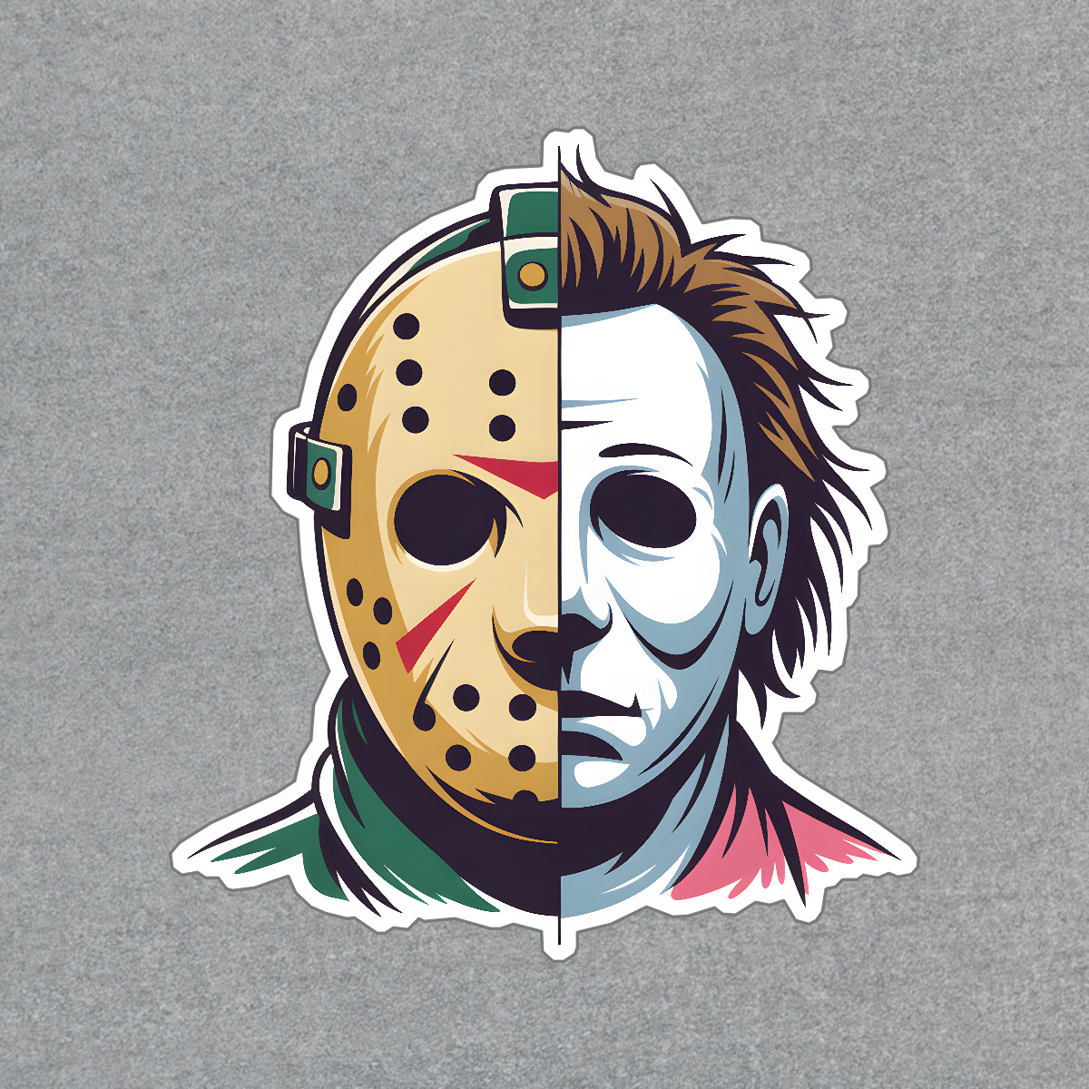 Jason Voorhees & Michael Myers Horror Film Sticker Iconic Pop Culture #9028