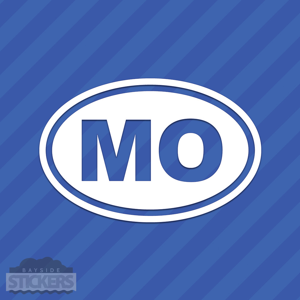 Missouri MO Oval Vinyl Decal Sticker