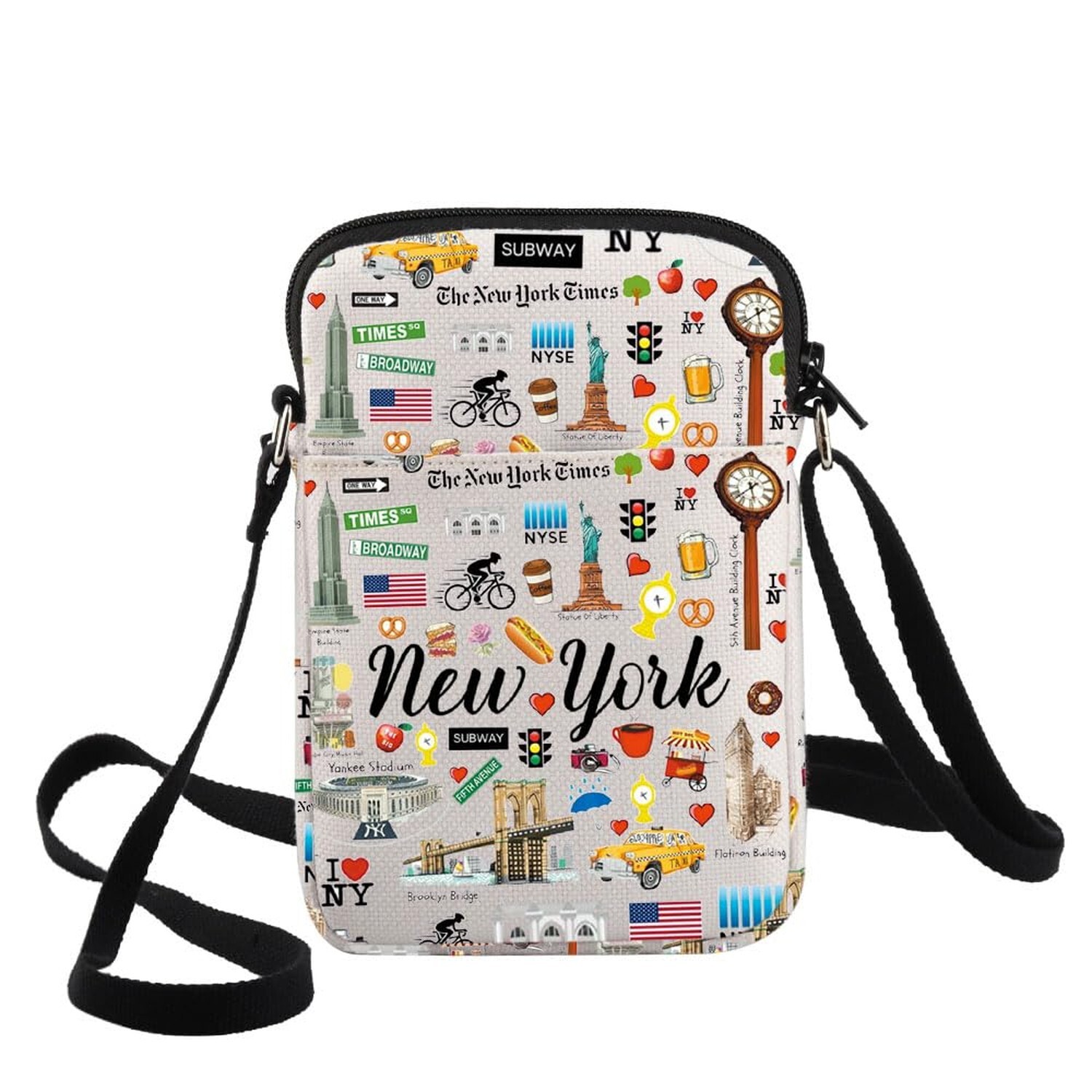 G2TUP New York Travel Crossbody Bag – New York City Themed Gifts & Souvenir