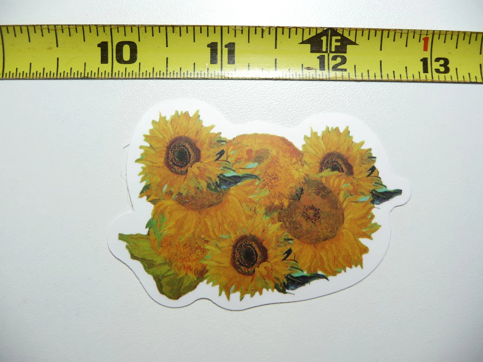 VINCENT VAN GOGH SUNFLOWERS SMALL STICKER DECAL CLASSIC ARTIST PAINTER