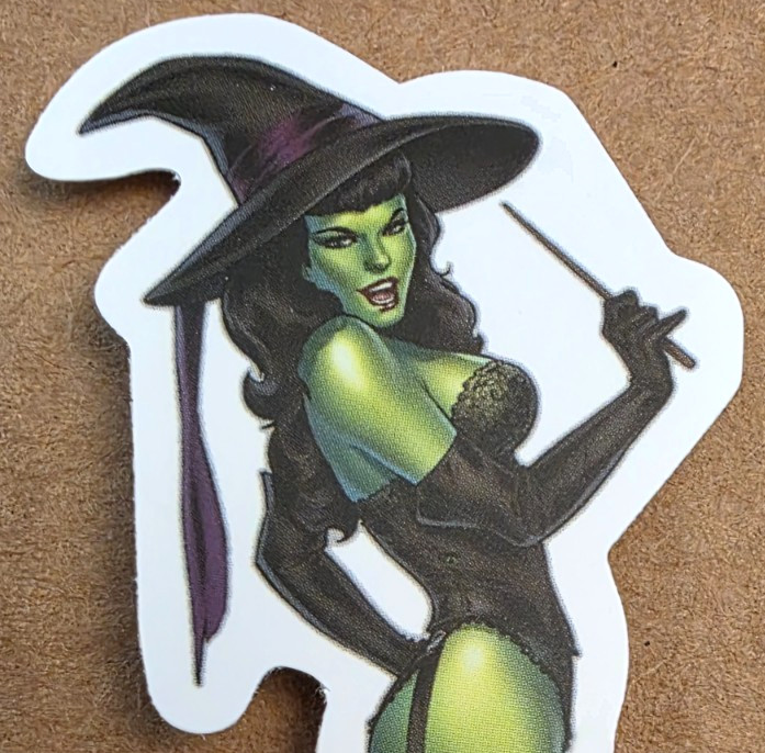 Halloween Sticker Girl Witch Vampire Ghost Green Hulk Shrek Comic Anime Manga