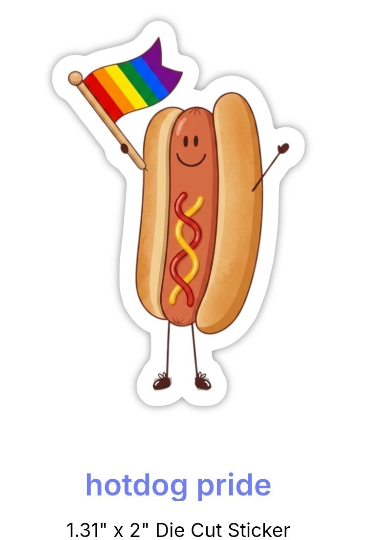 5 Pack Of Vinyl Stickers American Pride LGBTQ Series 2 Inches Original Art