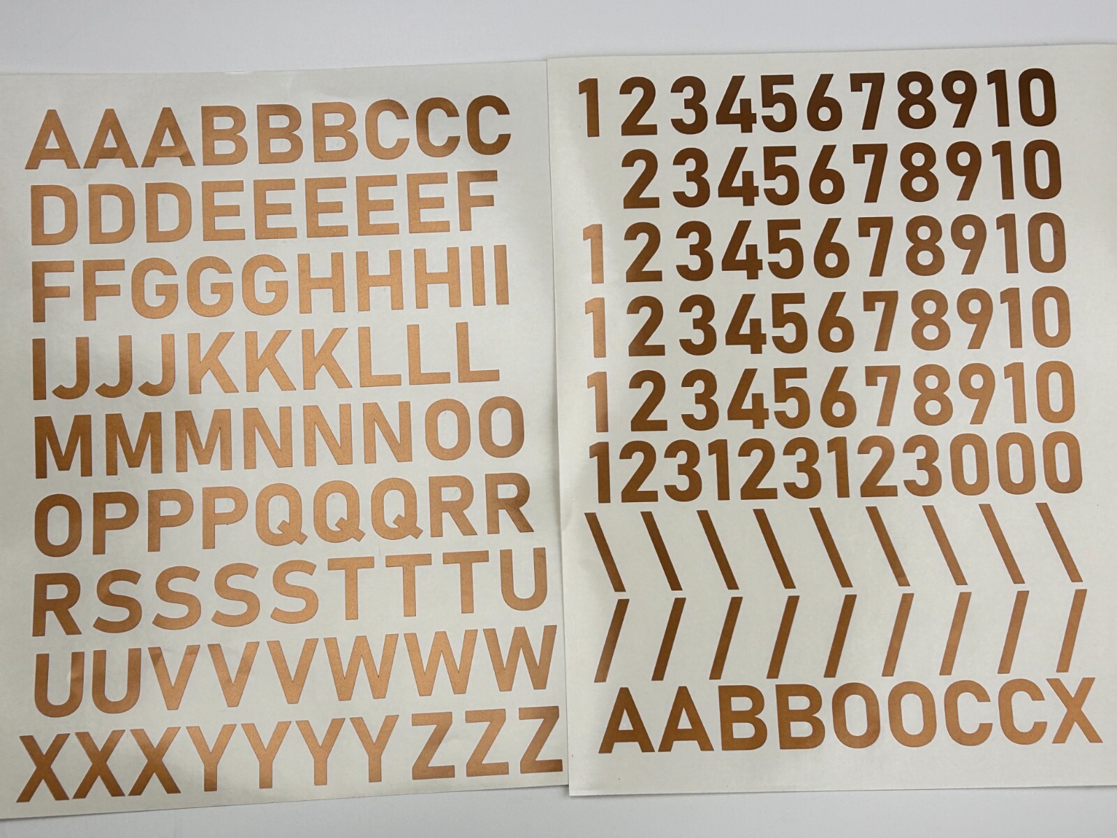3X Alphabet & 0-10 Vinyl Decal Numbers – Mailbox, Wall, Address, Locker Stickers