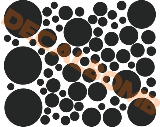 POLKA DOT Wall Decals / stickers – 20 – 2" & 20 – 4"