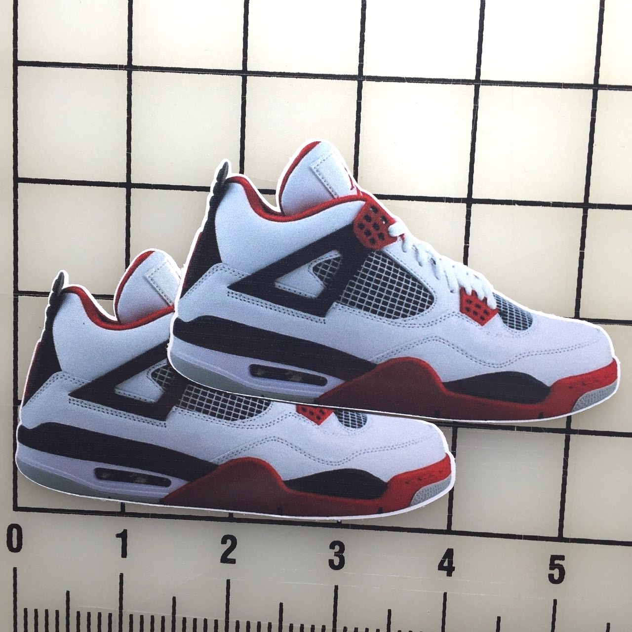 Jordan 4's 4" Wide Color Vinyl Decal Sticker BOGO