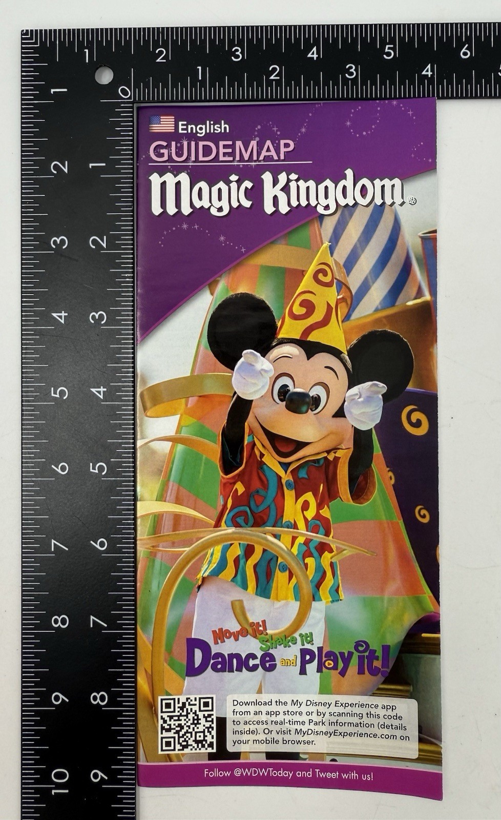 Walt Disney World Magic Kingdom Fall 2015 Park Guide Map "Move It Shake It”