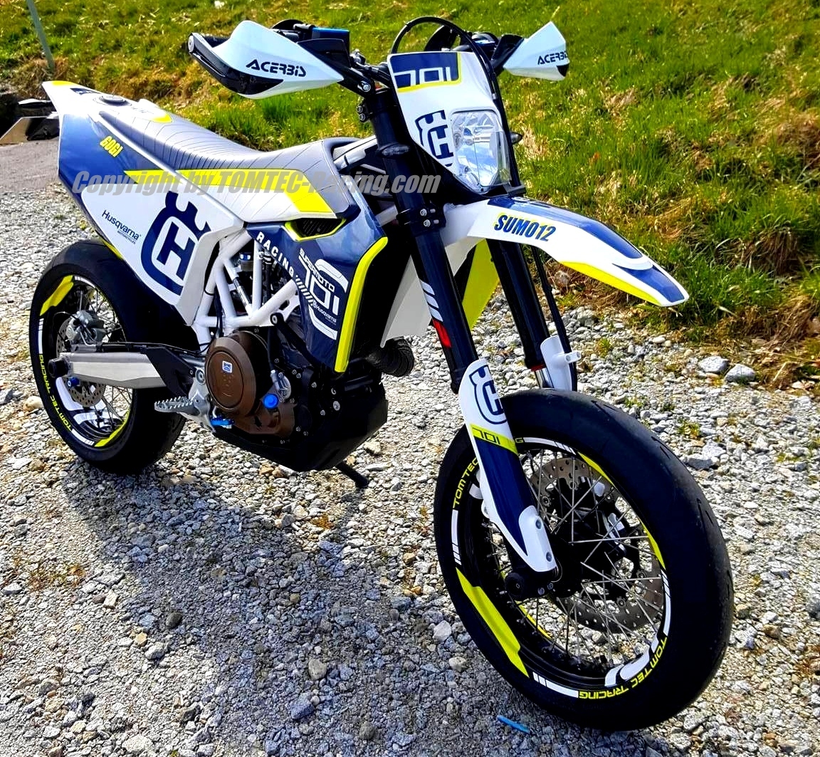 Felgenringaufkleber Wheels Decor Rims Supermoto Husqvarna 701 FS Fe 450 501 610