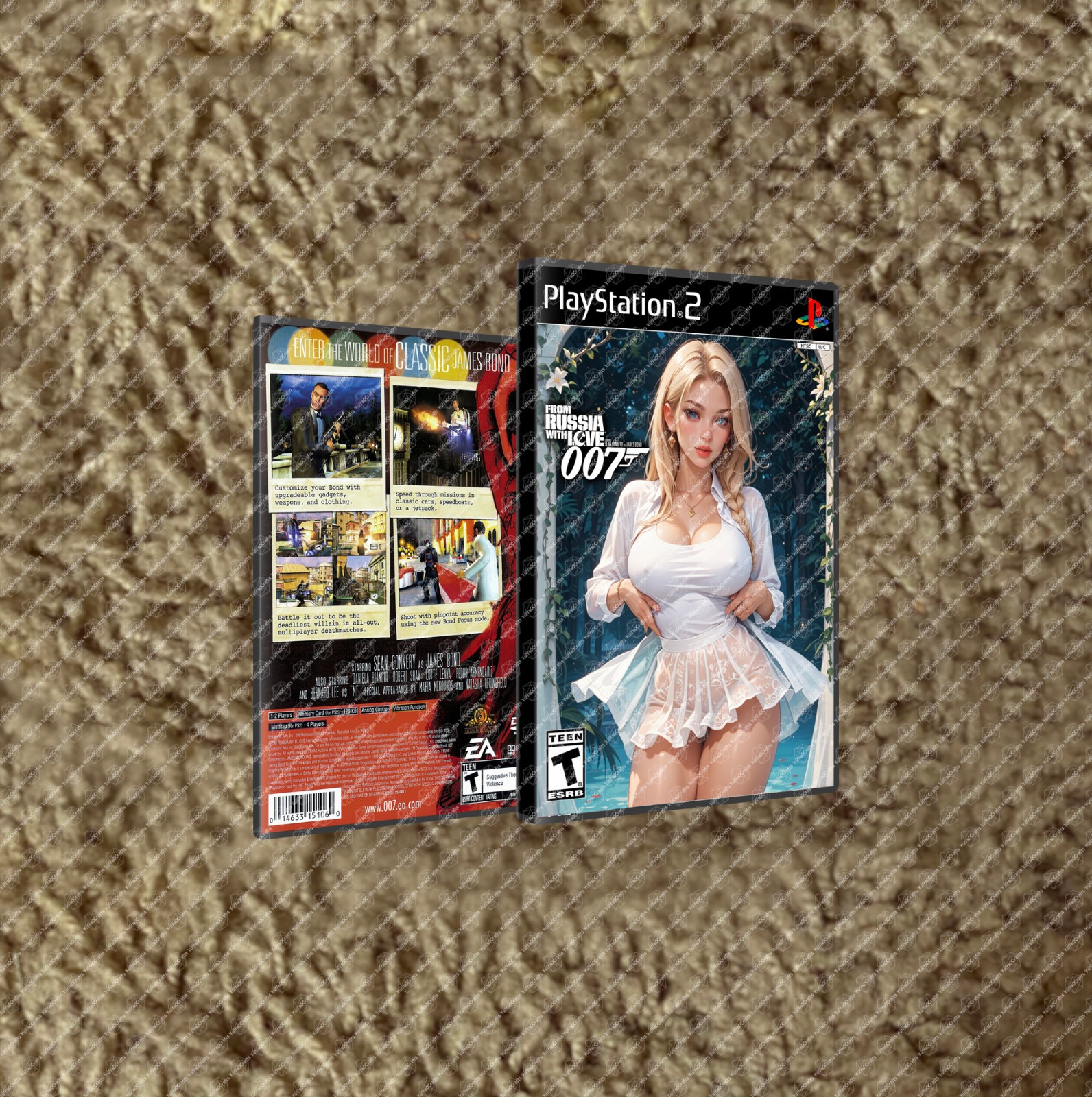 James Bond 007 Series PS2 CUSTOM COVER ART ONLY