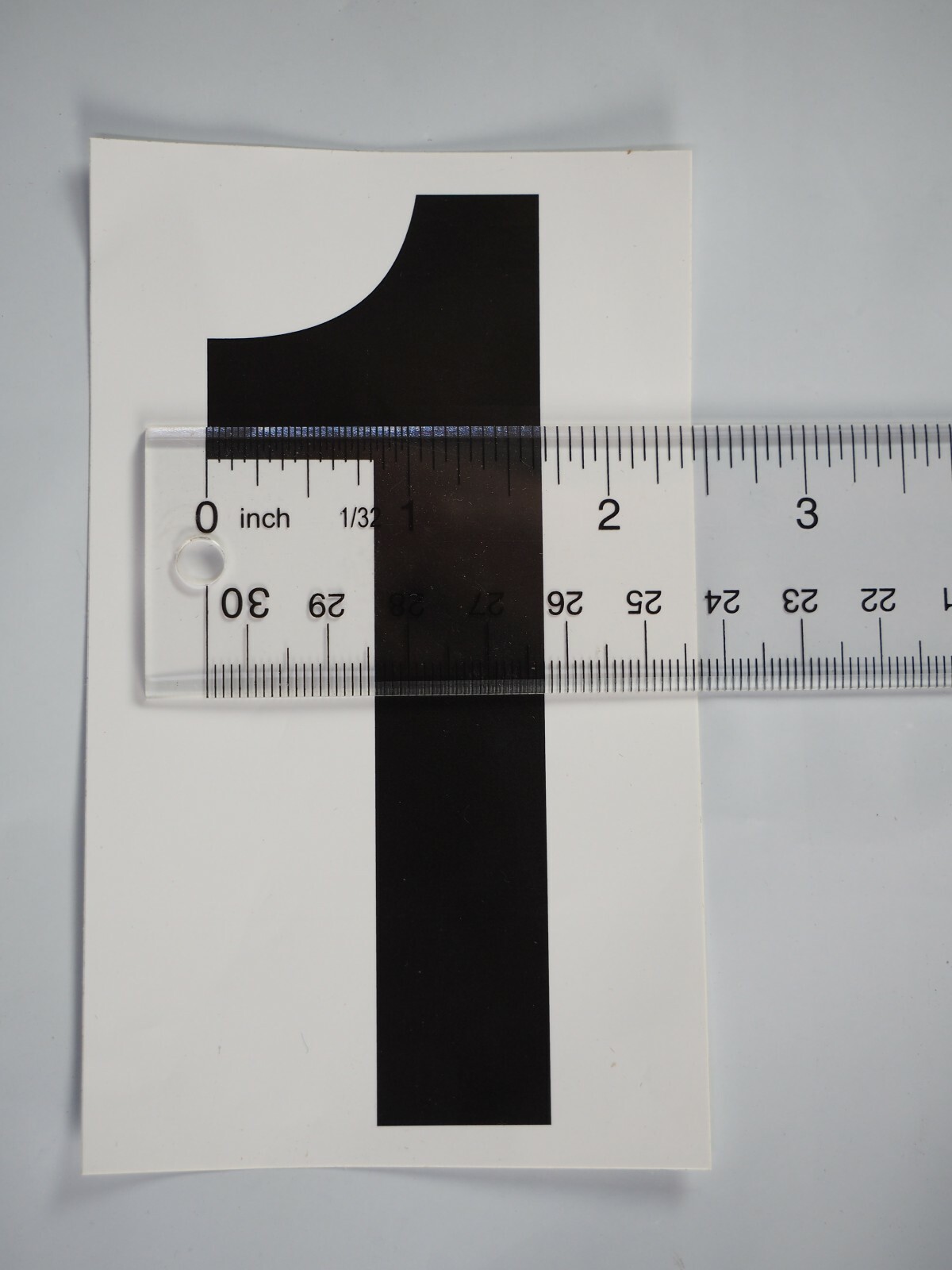 100 – 5" Vinyl Adhesive Numbers Black & White Indoor Outdoor Commercial MADE USA