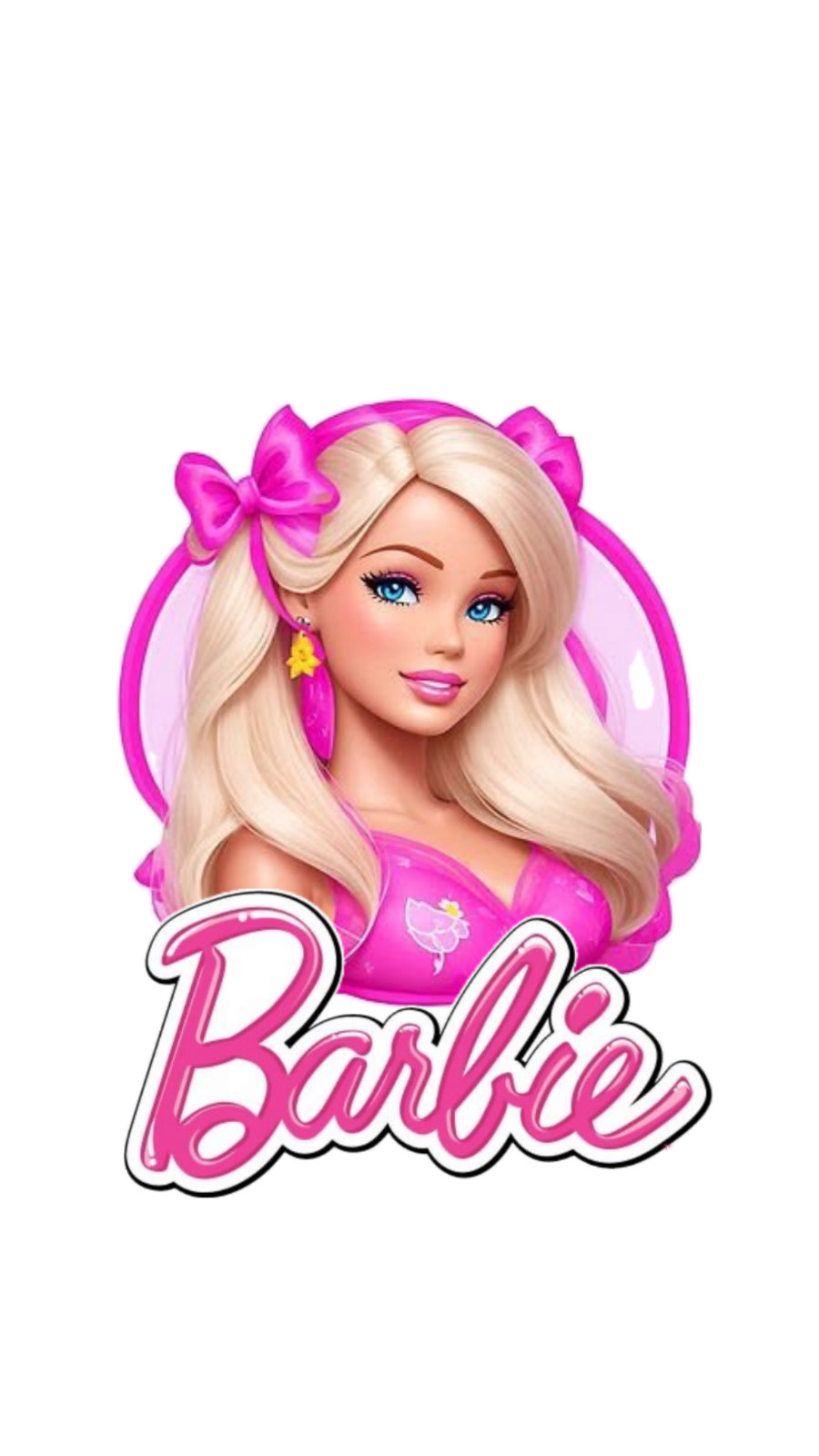 Barbie Logo Decal Sticker Car Truck Wall Mirror Phone Tumbler Bumper Window Wind