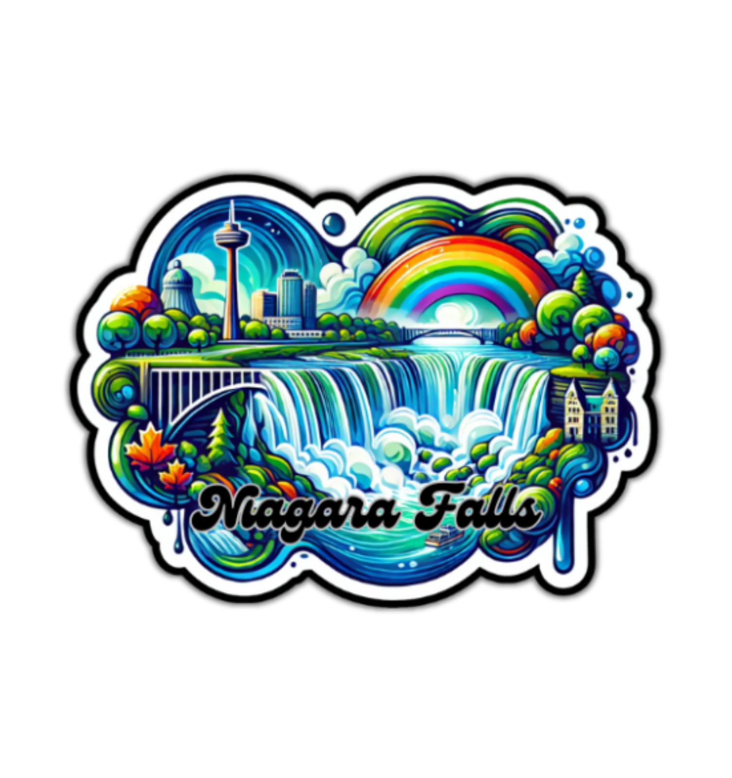 Niagara Falls Fridge Magnet or Laptop Sticker