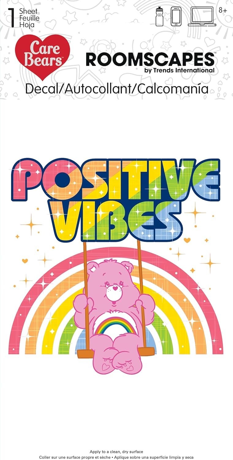 Officially Licensed Care Bears 4×8 Indoor Decal for Fun Personalization