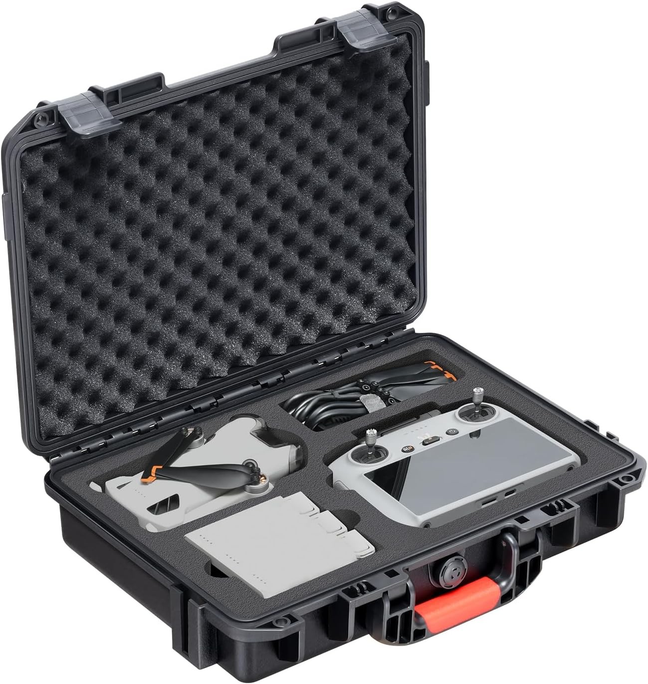 Hard Case for DJI Mini 4 Pro: Waterproof Hard Shell with Foam for DJI Drone Mini