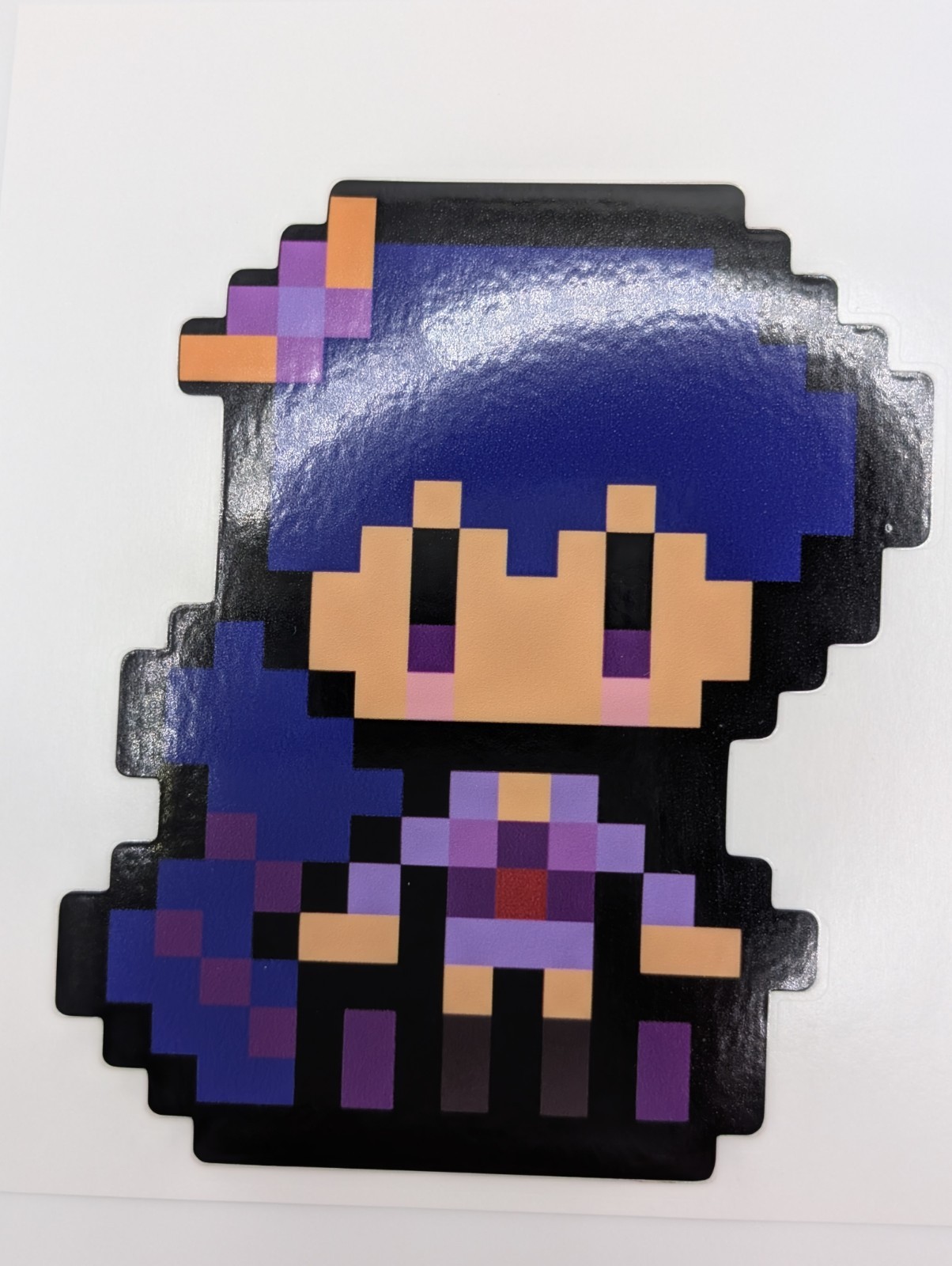 Raiden Shogun Genshin Impact Pixel Art 8 bit Vinyl Sticker decal car waterproof