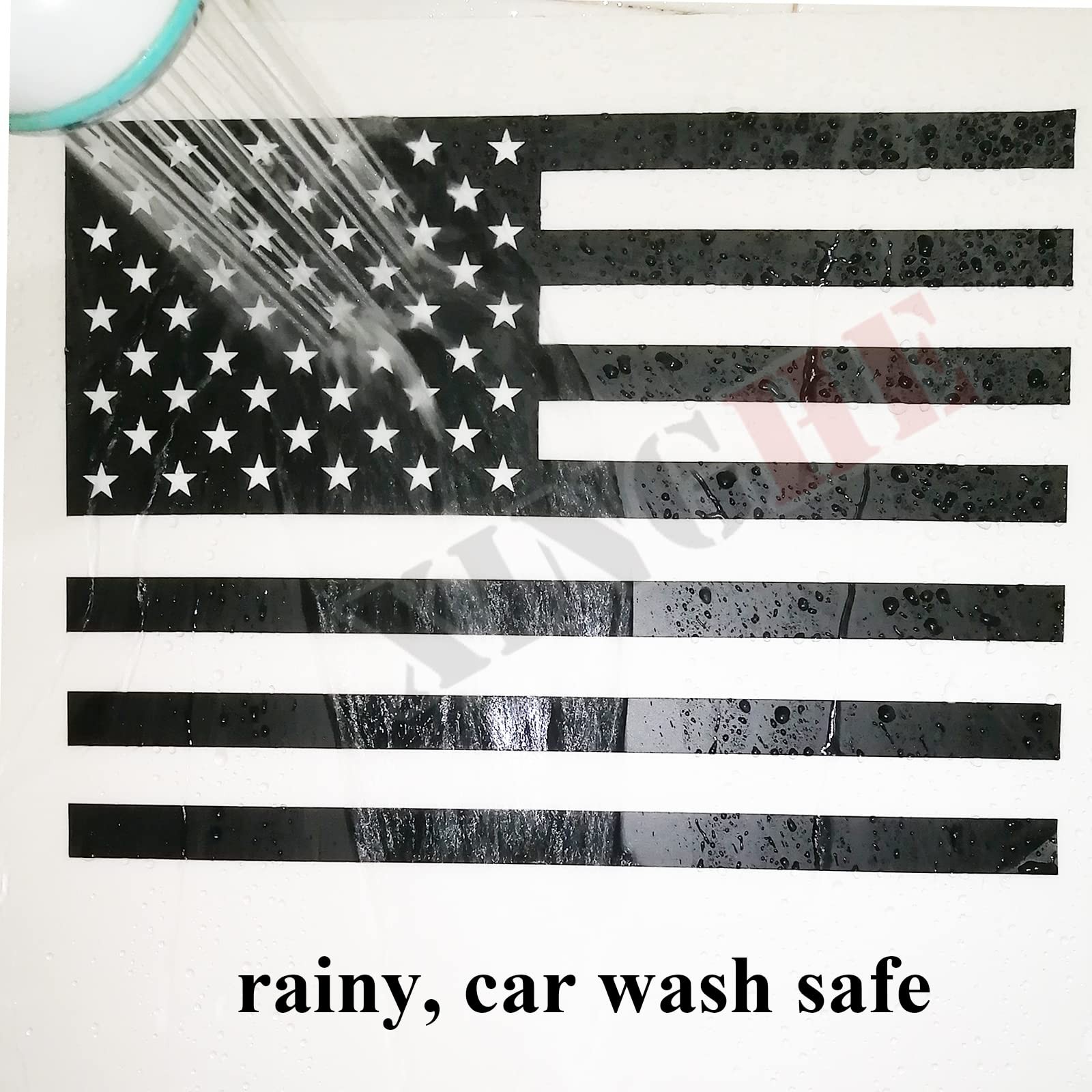 20192026 Chevy Silverado GMC Sierra Rear Middle Window American Flag Decal