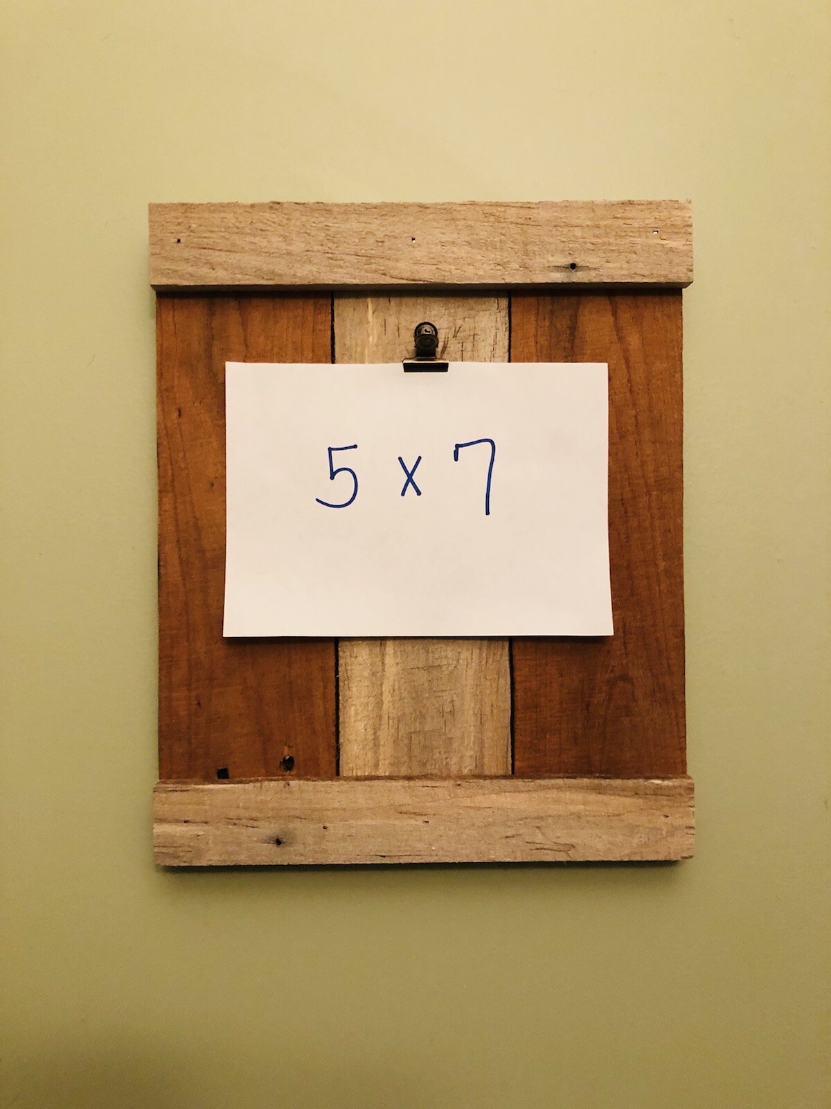 Pallet Wood 5×7 Picture Frame Photo Rustic Salvage Reclaim