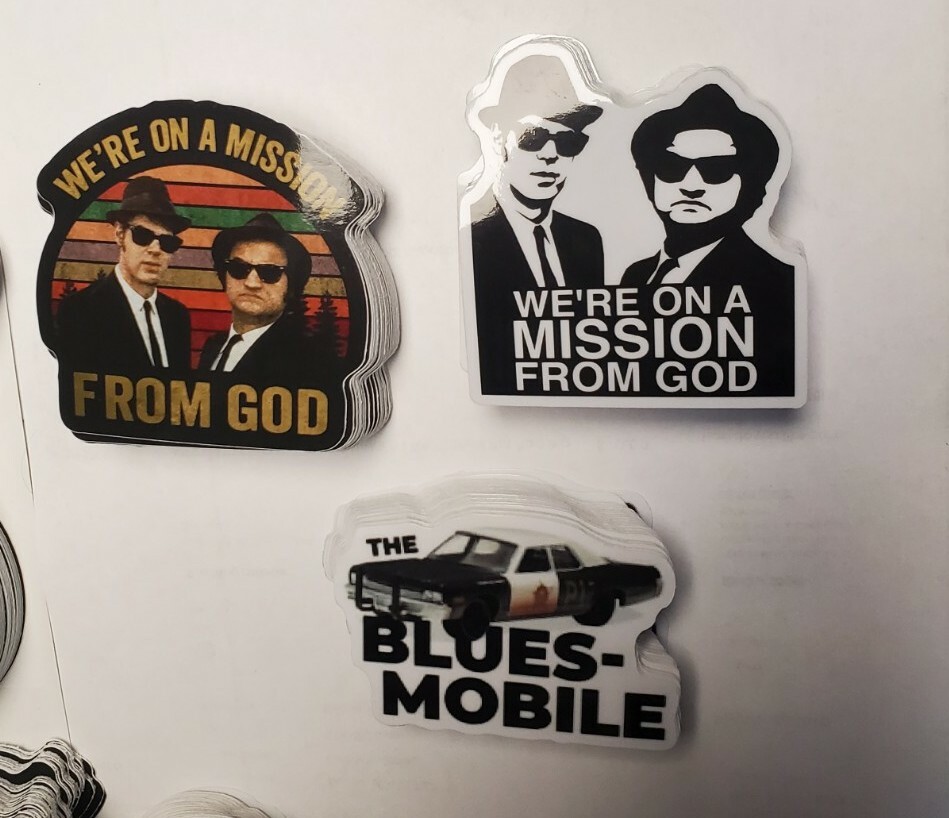 Blues Brothers SNL John Belushi Dan Aykroyd STICKERS VARIETY PACK LOT OF 3